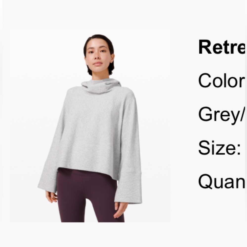 Lulu lemon cowl neck pullover